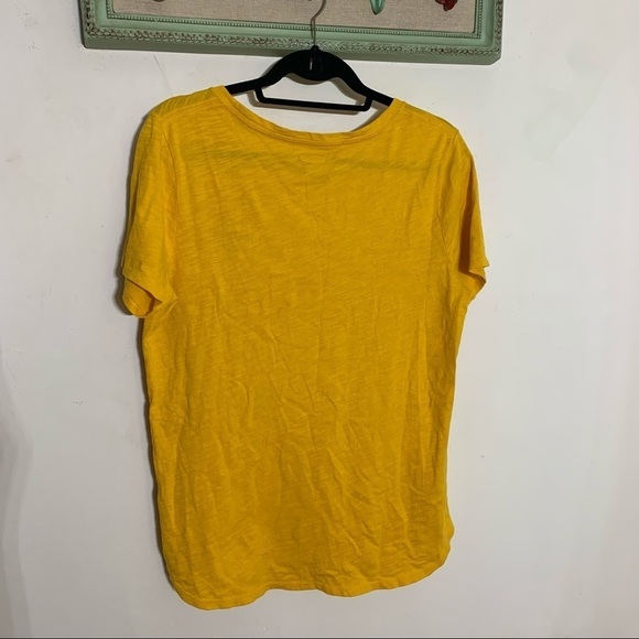 Old Navy every day short sleeve free thinker yellow T-shirt large casual tee - Picture 4 of 4
